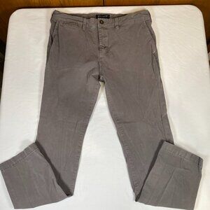 American Eagle 360 Extreme Flex Slim Pants Men's 32x32 Gray Cotton Blend